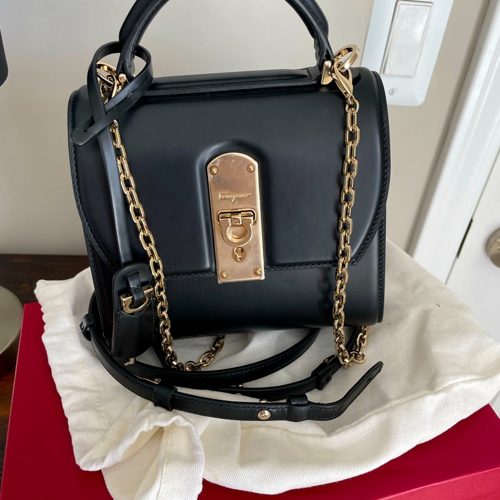 Salvatore Ferragamo Boxyz Mini Satchel